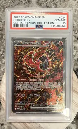 PSA 10 GEM MINT Oricorio Ex MEP 024 Black Star PROMO MEP024 Pokemon Card 413 - Image 1