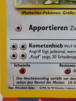 Kangaskhan Jungle Holo Rare Swirl Unlimited German Pokemon Card 05/64 WOTC - LP - Image 5