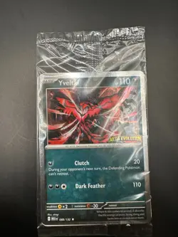 Pokemon TCG Yveltal 088/132 Mega Evolutions Promo Card Sealed NM - Image 1