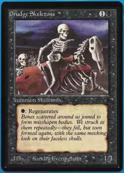 Drudge Skeletons Beta MINT Black Common MAGIC MTG CARD (ID# 492599) ABUGames - Image 1