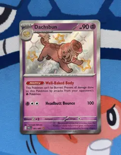 Dachsbun 161/091 - NM condition - Pokemon Scarlet Violet Paldean Fates Holo Card - Image 1