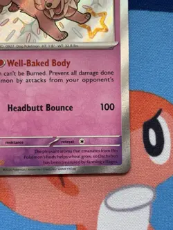 Dachsbun 161/091 - NM condition - Pokemon Scarlet Violet Paldean Fates Holo Card - Image 4