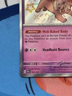 Dachsbun 161/091 - NM condition - Pokemon Scarlet Violet Paldean Fates Holo Card - Image 5
