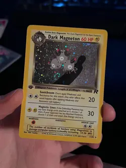 Dark Magneton 11/82 Team Rocket Holo Pokemon TCG Card Vintage - Image 4