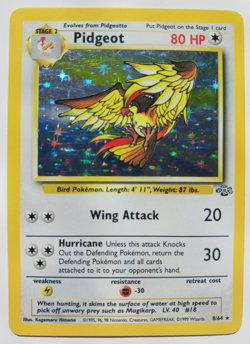 Pidgeot Pokemon Card Holo WOTC 8/64 Jungle Set Rare Vintage 1999 Original LP-NM - Image 1
