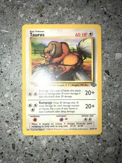 Pokemon TCG Cards Tauros 47/64 Jungle Uncommon NM - Image 3