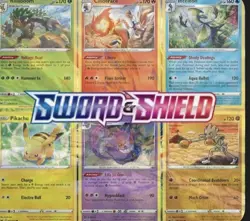 Pokemon TCG Sword and Shield Era Bulk Lot 100 Cards No Energy No Trainers Read - Image 1