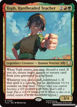 Toph, Hardheaded Teacher [TLA - 246] - NM [Foil] TCG MTG - Image 1