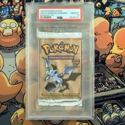 1999 Pokemon Fossil Booster Pack Aerodactyl PSA 10 Gem Mi G1N - Image 1