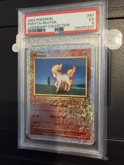 Pokemon Ponyta Reverse Holo Legendary Collection 87/110 2002 PSA 5 - Image 1