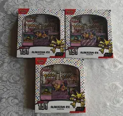 3X Pokemon TCG Scarlet and Violet - 151 Alakazam ex Collection Box - 4 Packs 820650855269 - Image 1