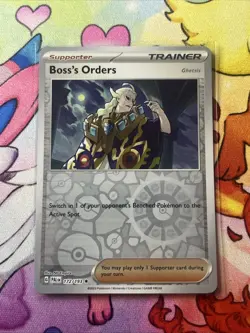 💥Pokemon - Boss's Orders - Reverse Holo - 172/193 - Paldea Evolved - (NM) 💥 - Image 1