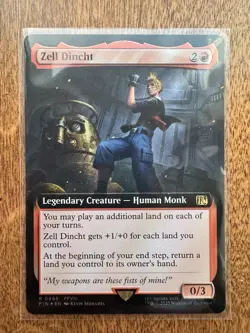Magic MTG Final Fantasy - Zell Dincht EXTENDED ART FOIL 468 - Image 1