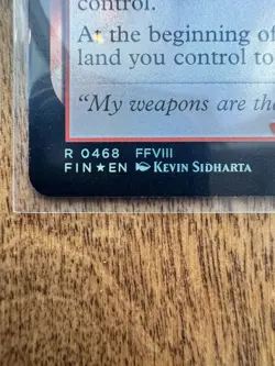 Magic MTG Final Fantasy - Zell Dincht EXTENDED ART FOIL 468 - Image 2