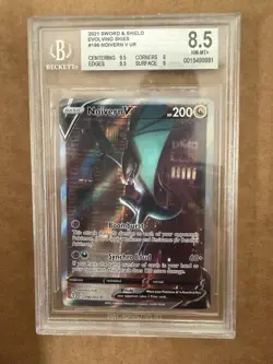 BGS 8.5 Noivern V 196 Pokemon Sword And Shield Evolving Skies Alt Art - Image 1