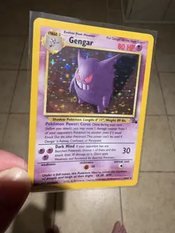 Pokemon TCG Gengar 5/62 Fossil Holo LP - Image 1