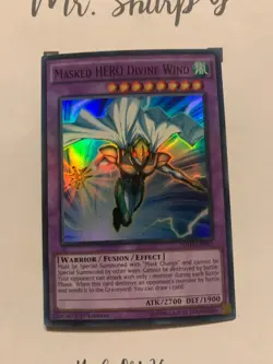 MASKED HERO DIVINE WIND - 1st EDITION SDHS-EN043 ENGLISH Yu-Gi-Oh! CARAD SUPER R - Image 2