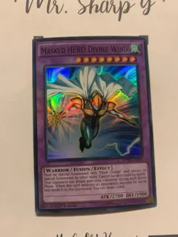 MASKED HERO DIVINE WIND - 1st EDITION SDHS-EN043 ENGLISH Yu-Gi-Oh! CARAD SUPER R - Image 3