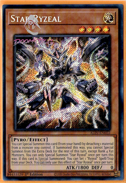 Yugioh! Star Ryzeal ALIN-EN022 (SCR) 1st Ed "Ryzeal Deck Support" - Image 1