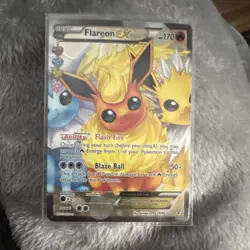 Pokemon Flareon EX RC28/RC32 Generations RC Full Art Holo 170 HP - Image 1