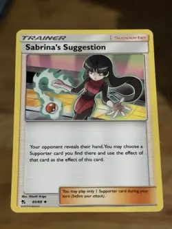 Sabrina's Suggestion 65/68 Hidden Fates Pokemon TCG Card Buy 2 Get 1 Free - Image 1