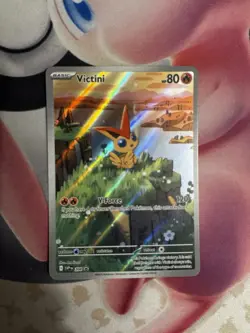 Victini 208 Sv: Scarlet & Violet Promo Illustration Rare Pokemon TCG Card NM - Image 1