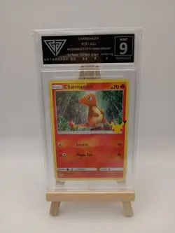 Pokemon Card Charmander 9/25 Non Holo Mcdonalds 25th Anniversary Get Graded 9 - Image 1