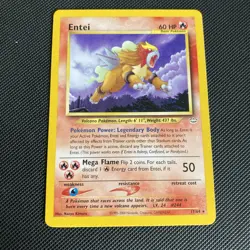 Entei 17/64 Neo Revelation Non Holo Rare Unlimited Pokemon Card WOTC - Image 1