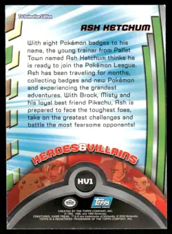 Pokemon Cards Ash Ketchum #118 Topps Trading Cards Series 2 NM *1 - Image 2