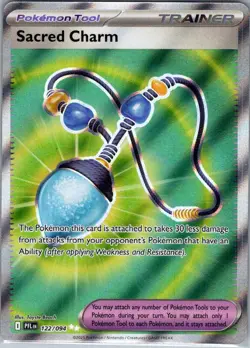 Sacred Charm 122/094 ME02: Phantasmal Flames - Pokemon Card - NM - Image 1