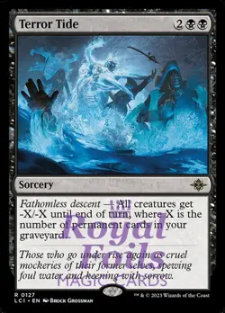 Terror Tide 2x FOIL Lost Caverns of Ixalan MTG LCI Rare MINT black - Image 1