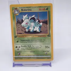 Pokemon Nidorina 1st Edition Jungle Set 40/64 Uncommon WOTC 1999 Card - Image 1