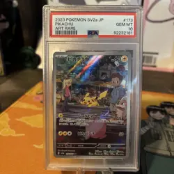 PSA 10 Gem Mint Pikachu 173/165 Sv2a: Pokemon Card 151 Holo (Japanese) - Image 1