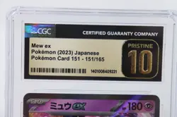2023 Pokemon MEW EX Japanese POKEMON CARD 151 151/165 CGS Graded PRISTINE 10 - Image 3
