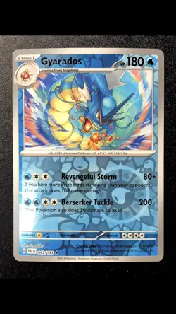 Gyarados 043/193 NM Rare Reverse Holo Paldea Evolved English Pokemon Card - Image 1