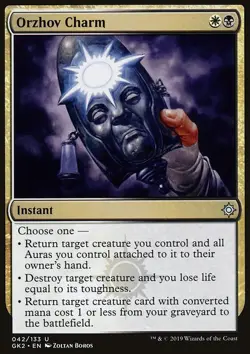 MTG Magic the Gathering Orzhov Charm (42/142) Guild Kit RNA LP - Image 1