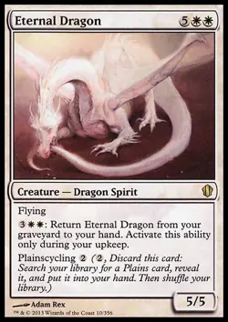 MTG Magic the Gathering Eternal Dragon (10/357) Commander 2013 LP - Image 1