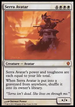 MTG Magic the Gathering Serra Avatar (21/357) Commander 2013 LP - Image 1