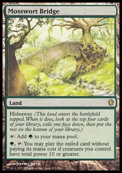 MTG Magic the Gathering Mosswort Bridge (307/357) Commander 2013 LP - Image 1