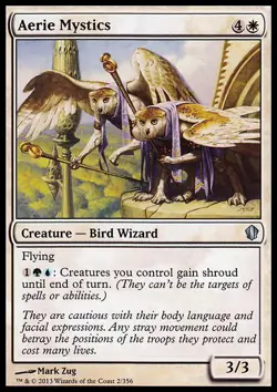 MTG Magic the Gathering Aerie Mystics (2/357) Commander 2013 LP - Image 1
