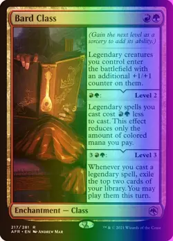 MTG Bard Class (217/518) Adventures in the Forgotten Realms LP FOIL - Image 1