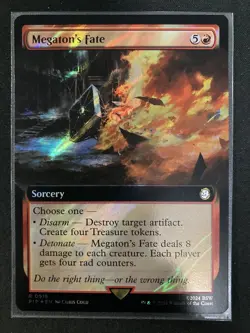 Megaton's Fate Extended Art Surge Foil - PIP 0916 - NM - MTG Magic pack fresh - Image 1