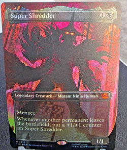 Magic The Gathering Teenage Mutant Ninja Turtles Super Shredder Borderless Foil - Image 1