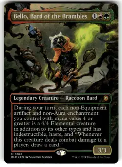 FOIL - Bello, Bard of the Brambles (Borderless) 1 - Commander: Bloomburrow - MTG - Image 1