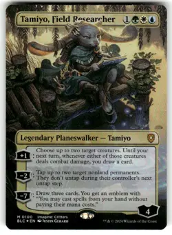 FOIL - Tamiyo, Field Researcher (Borderless) 100 - Commander: Bloomburrow - MTG - Image 1