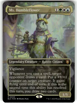 FOIL - Ms. Bumbleflower (Borderless) 3 - Commander: Bloomburrow - MTG - Image 1