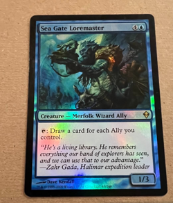 Foil - Sea Gate Loremaster - Zendikar - MTG - Magic the Gathering - Foil - Image 1