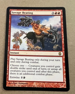 Savage Beating - Darksteel - MTG - Magic the Gathering - Image 2