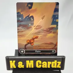 MTG - Edge of Eternities - Plains - Borderless - Foil - #0262 - NM - Image 1