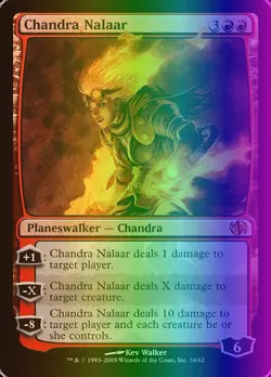MTG Magic the Gathering Chandra Nalaar (34/65) DD Jace vs. Chandra HP FOIL - Image 1
